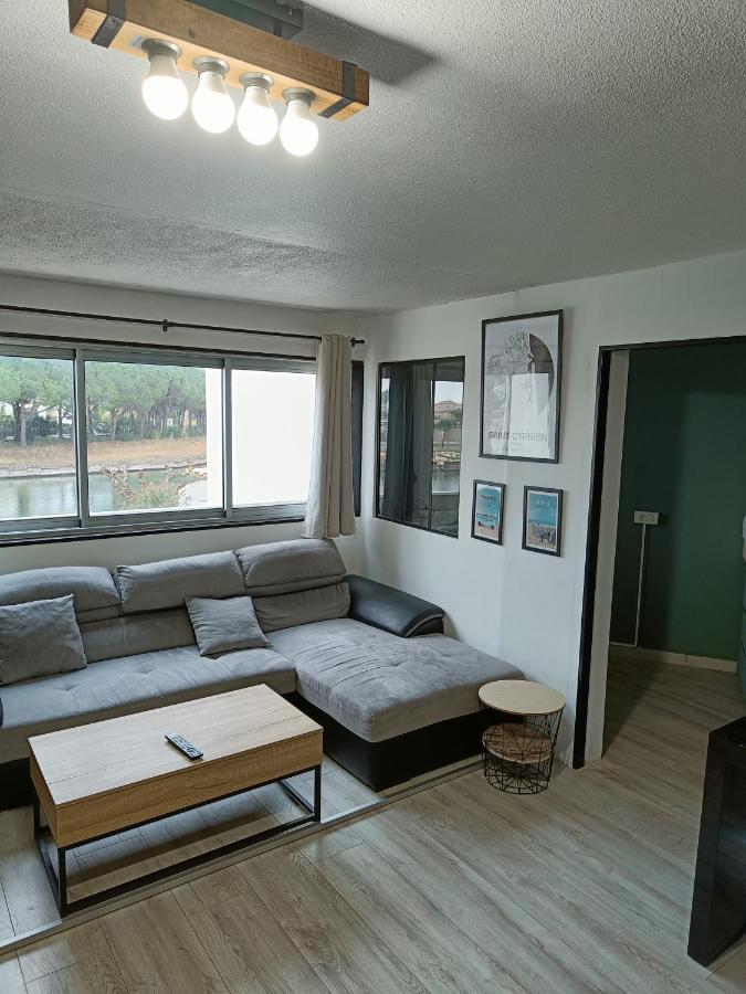Charmant Appartement Avec Vue Marina Saint-Cyprien  Exterior foto